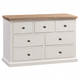 York Painted Bedroom Chest 3 over 4 Drawer